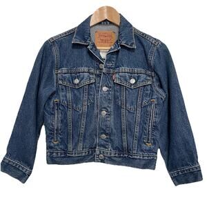 VTG Levis Denim Trucker Jacket Size S Standard Fit Retro Y2K 90s 57511